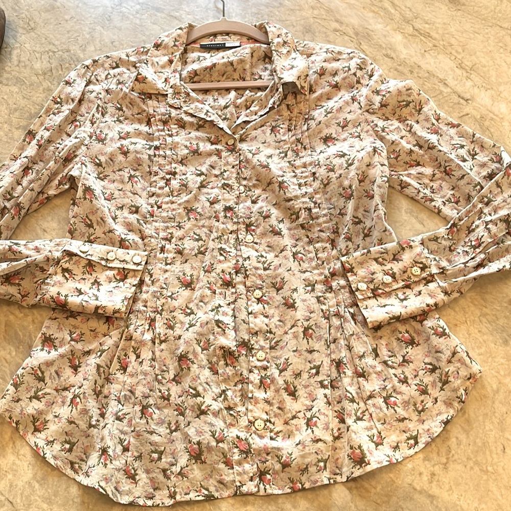 Sportmax Code Floral button down sz M